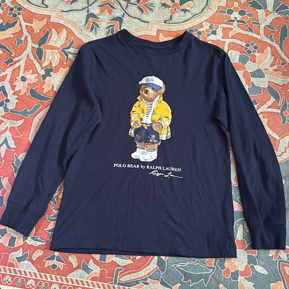 Polo Ralph Lauren Polo Bear Long Sleeve Tee M 10-12